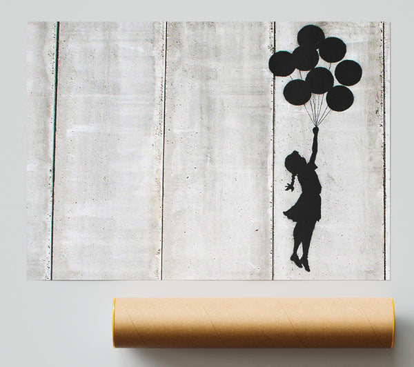 Banksy Balloon Girl Fly