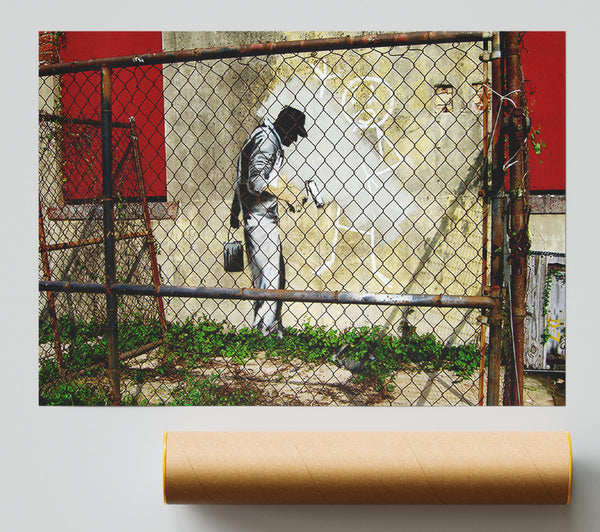 Banksy Behind The Fence