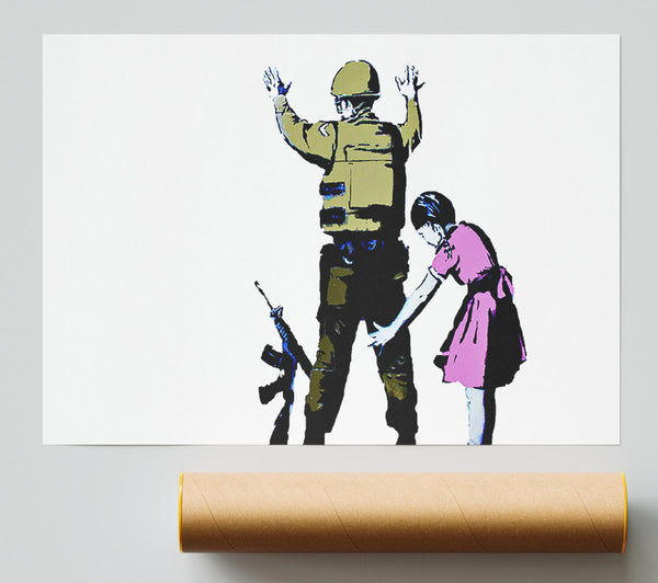 Banksy Child Frisking Soldier