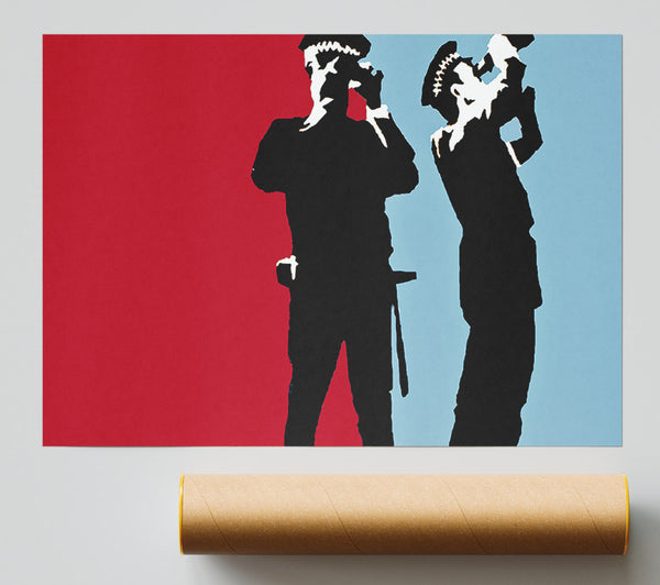 Banksy Constabulary Blue Red