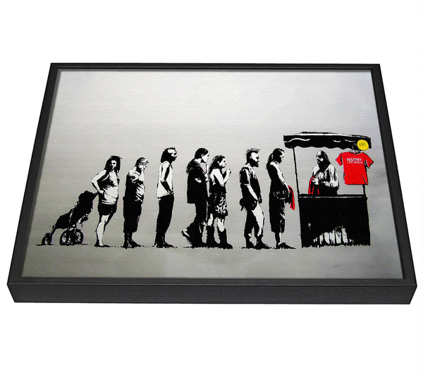 A picture of a Destroy Capitalism framed canvas print sold by Wallart-Direct.co.uk