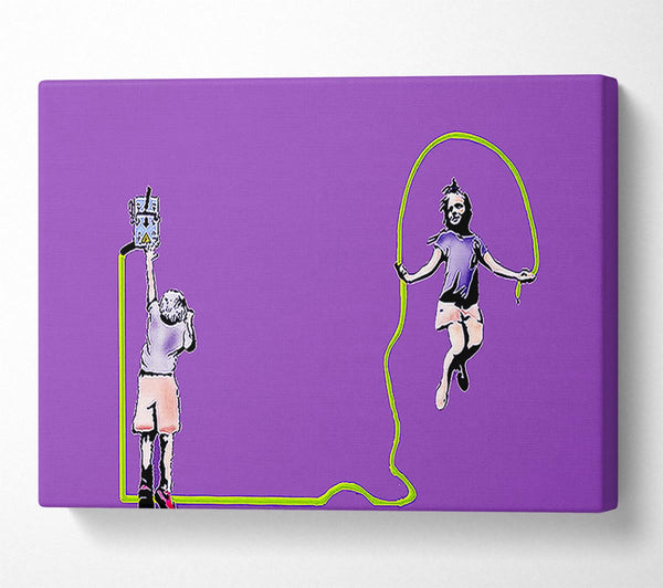 Banksy Electric Skipping Rope Purple