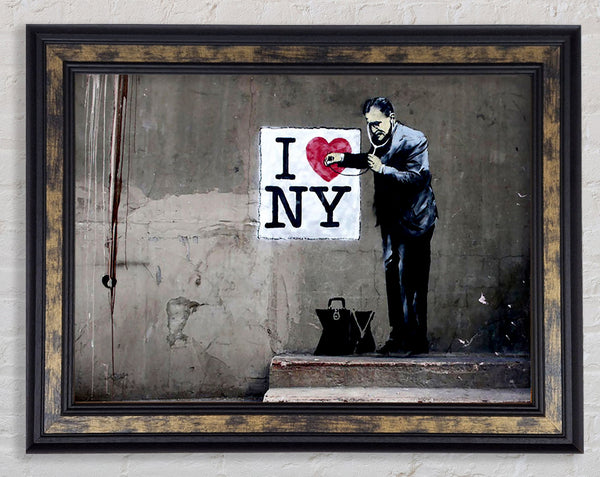 Banksy Heart Beat Of New York