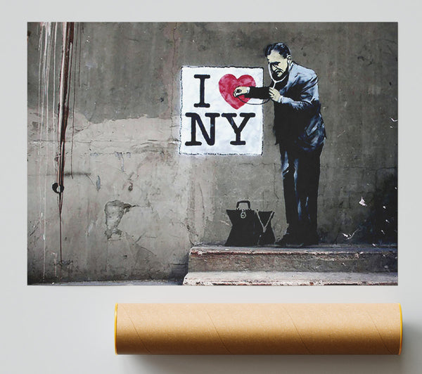 Banksy Heart Beat Of New York