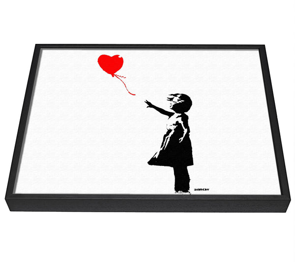 A picture of a Heart Girl framed canvas print sold by Wallart-Direct.co.uk