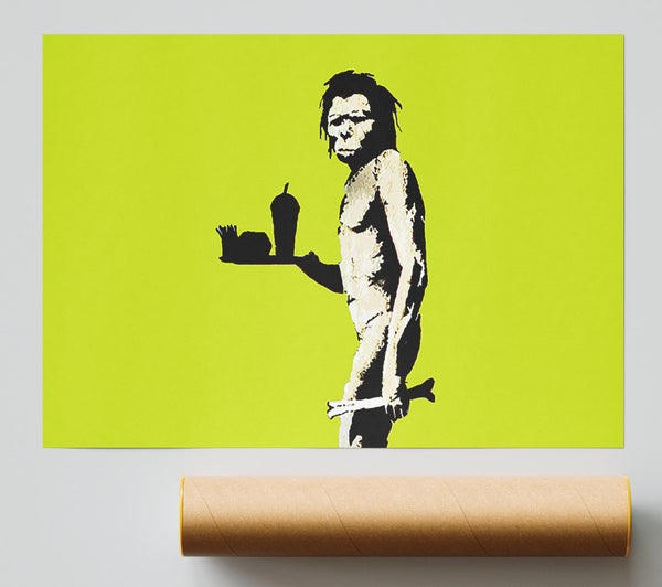 Banksy Mcdonalds Caveman Lime