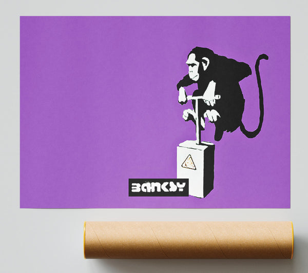 Banksy Monkey Detonator Purple