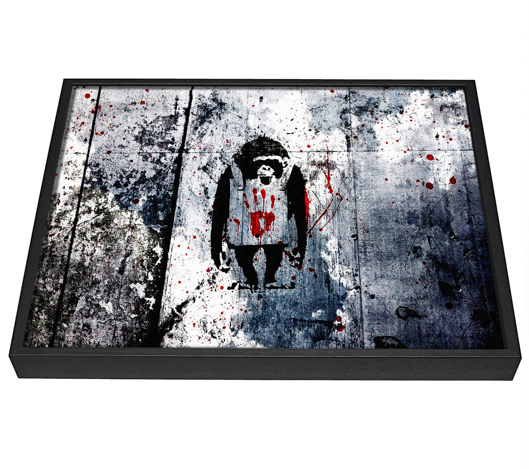 A picture of a Monkey framed canvas print sold by Wallart-Direct.co.uk