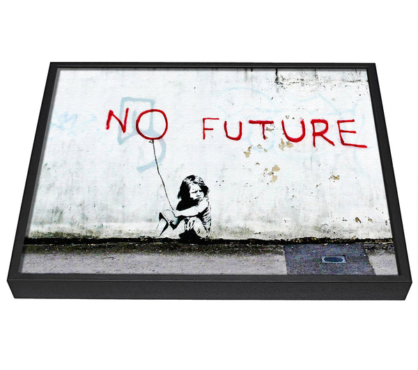 A picture of a No Future Balloon framed canvas print sold by Wallart-Direct.co.uk