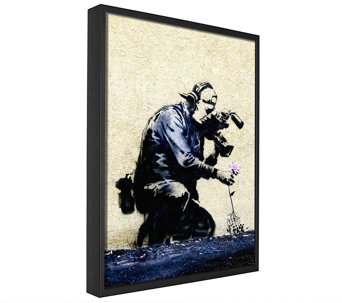 A picture of a Pulling The Roots Of Life framed canvas print sold by Wallart-Direct.co.uk