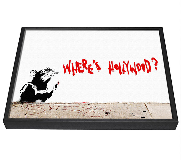 A picture of a Rat Wheres Hollywood framed canvas print sold by Wallart-Direct.co.uk