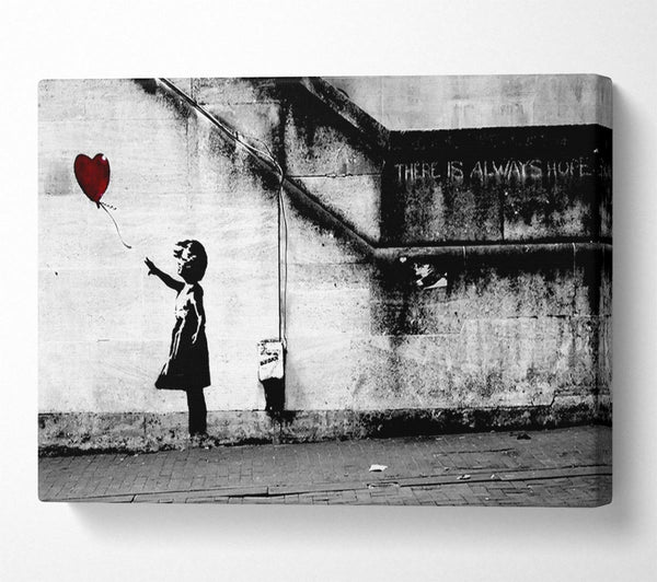 Banksy Red Heart Balloon Girl