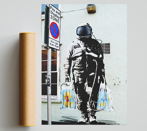 Banksy Shopping Bag Soldier