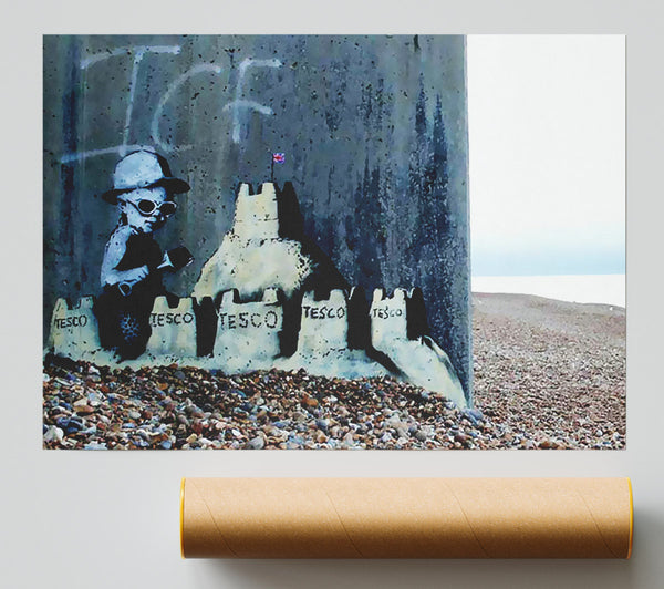 Banksy Tesco Sandcastle