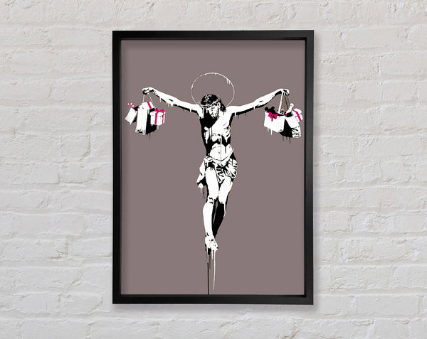 Banksy Thank Christ For Shopping (Portrait)