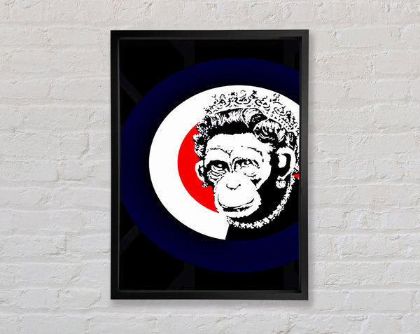 Banksy The Queen Monkey