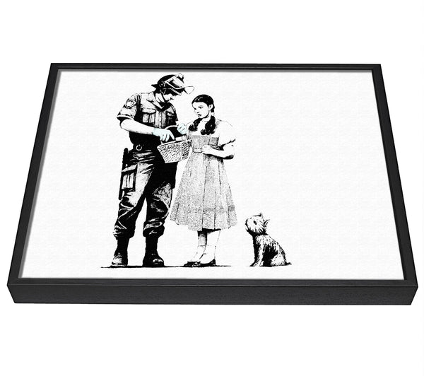 A picture of a Wizard Of Oz Dorothy Lost framed canvas print sold by Wallart-Direct.co.uk