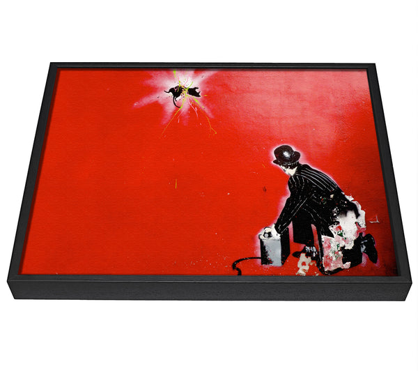 A picture of a Splatter framed canvas print sold by Wallart-Direct.co.uk