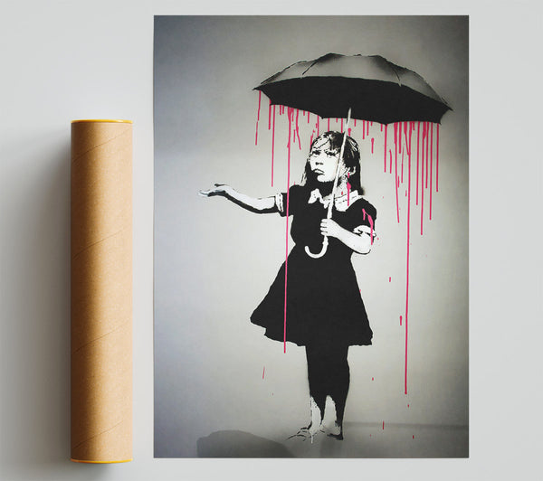 Banksy Umbrella Girl