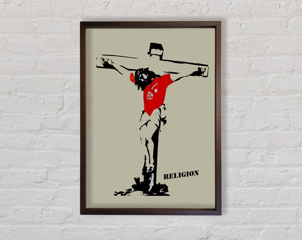 Banksy Football Religion