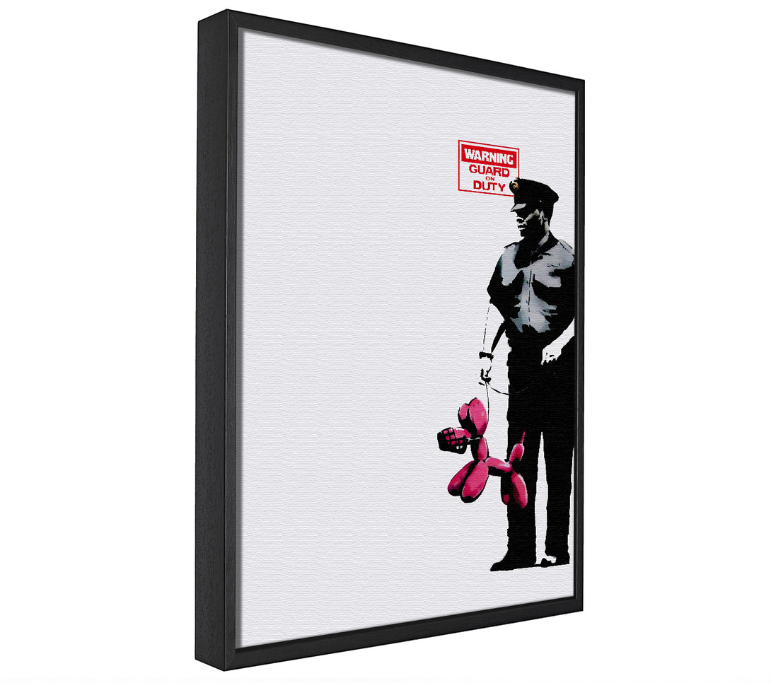 A picture of a Guard Dog Security framed canvas print sold by Wallart-Direct.co.uk