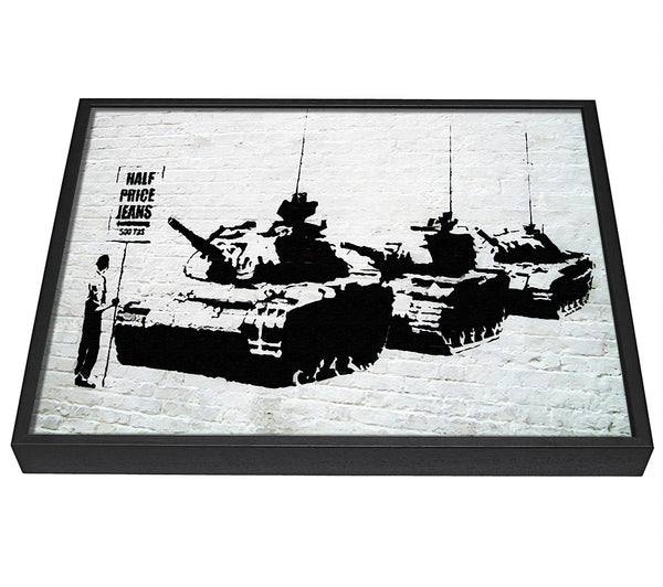 A picture of a Half Price Jeans framed canvas print sold by Wallart-Direct.co.uk