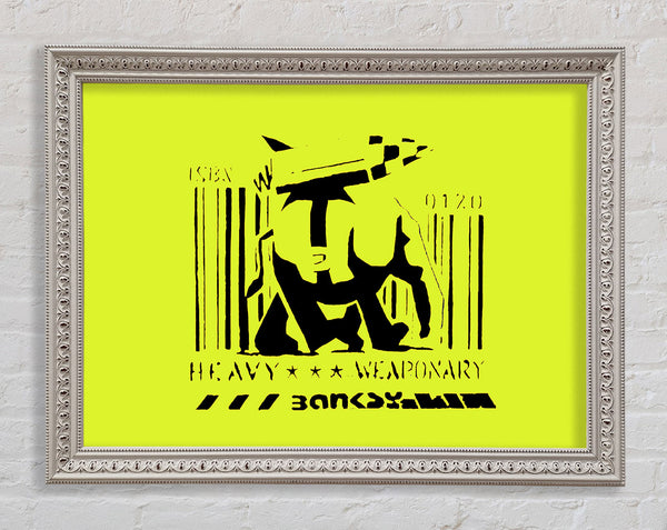 Banksy Heavy Weaponary Lime