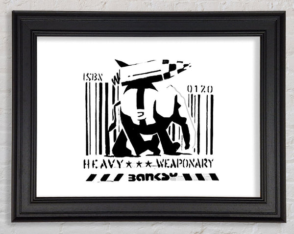 Banksy Heavy Weaponary White