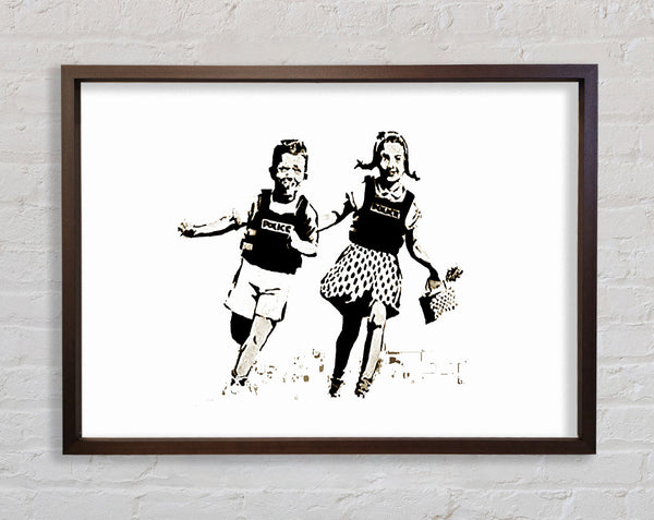 Banksy Jack And Jill White