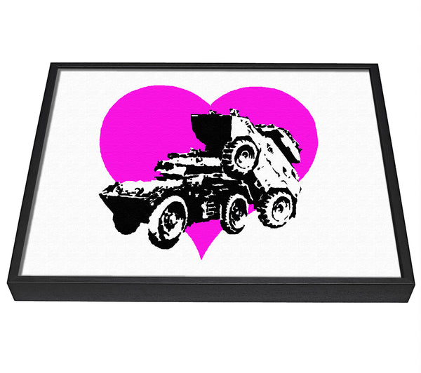 A picture of a Love Bugs framed canvas print sold by Wallart-Direct.co.uk