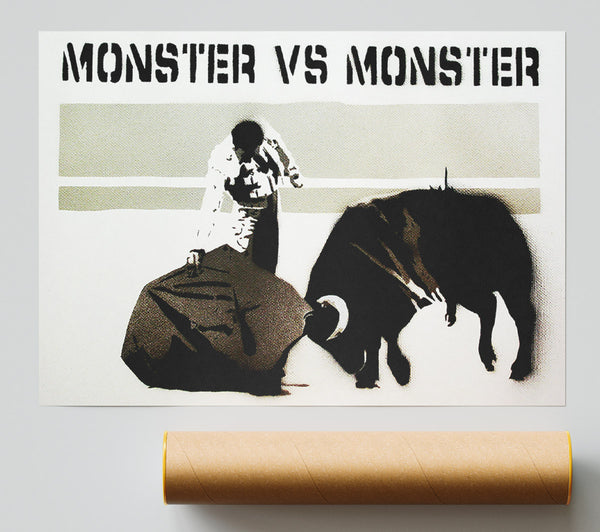 Banksy Monster Vs Monster