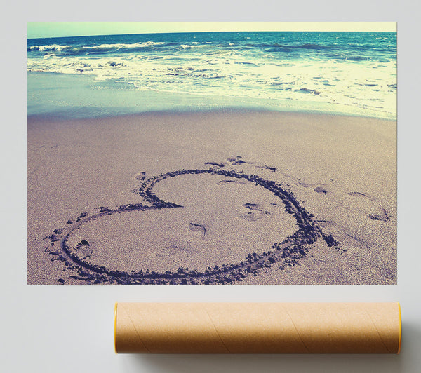 Heart On Beach