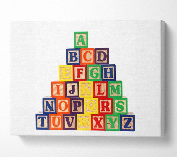 Alphabet Blocks White