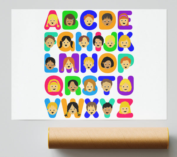 Alphabet Children White