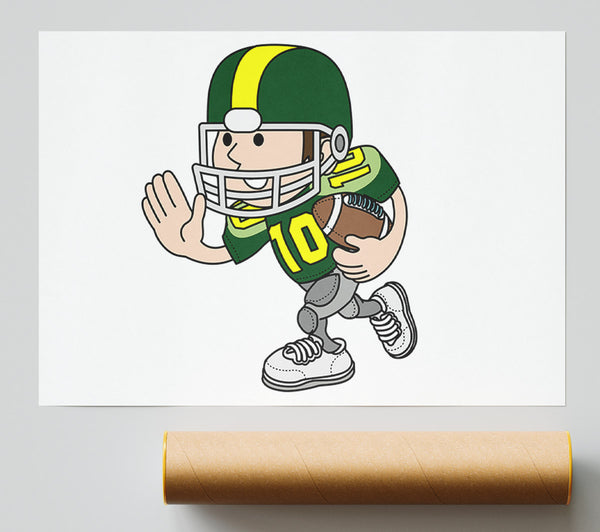 American Football Sport Player White