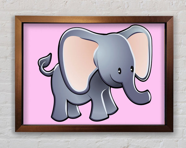 Big Eared Elephant Pink