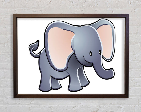 Big Eared Elephant White