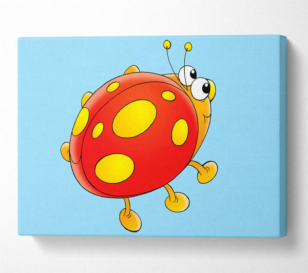 Cartoon Ladybug Baby Blue