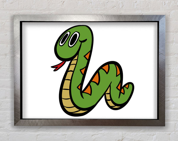 Cartoon Snake White