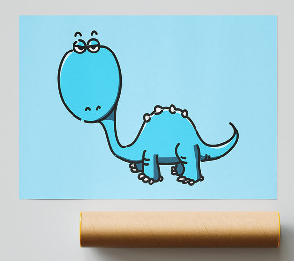 Dinosaur Not Impressed Baby Blue