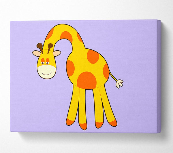 Funny Giraffe Looking Down Lilac