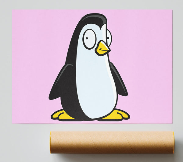 Funny Penguin Pink