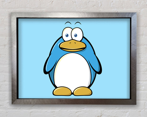 Funny Penquin Standing Baby Blue