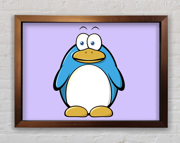 Funny Penquin Standing Lilac