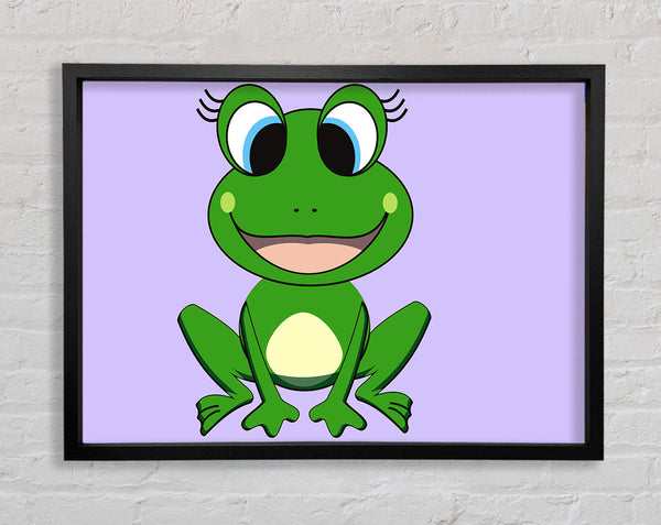 Happy Frog Ready To Leap Lilac