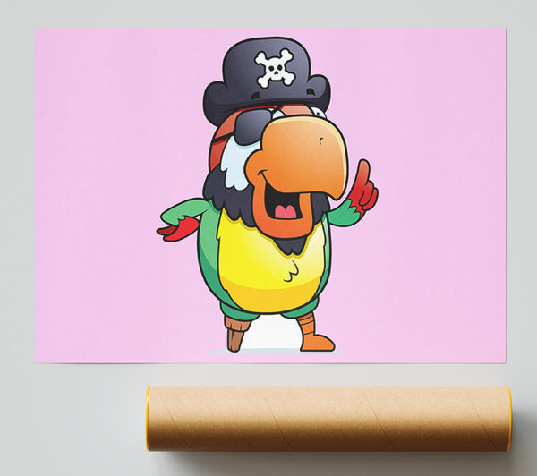 Pirate Parrot Eyepatch Pink