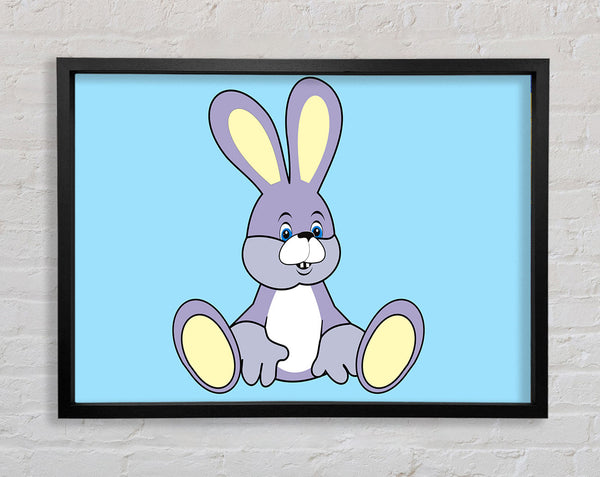 Rabbit Sitting Down Baby Blue