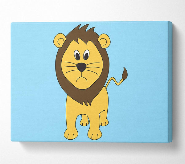 Sad Lion Baby Blue