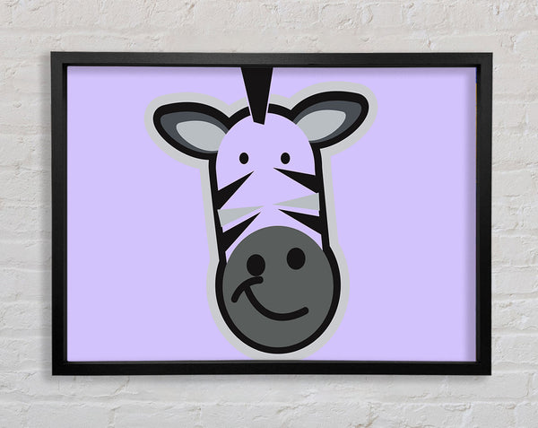 Smiling Zebra Face Lilac