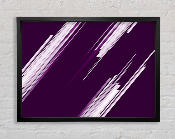 Shards Of Colour White On Purple